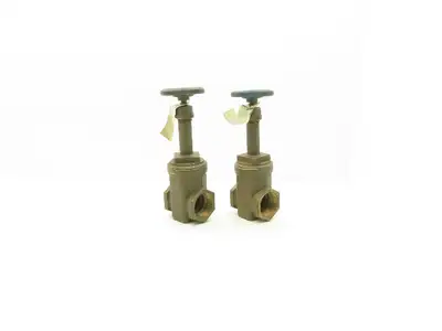Nibco T-131 Bronze Gate Valve 2"NPT Threaded Rising Stem 300 WOG Lot of 2