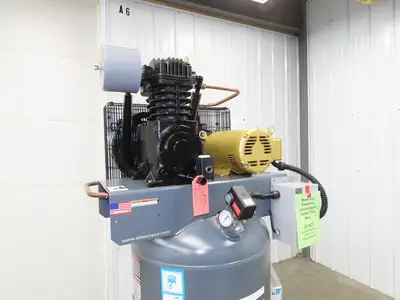 Atlas Copco CR5 Reciprocating Air Compressor 17CFM 5HP 460V 3Ph 80 Gal