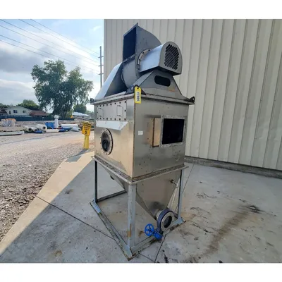 Used Air Vented Stainless Steel Vacuum Receiver Knock Out Bin