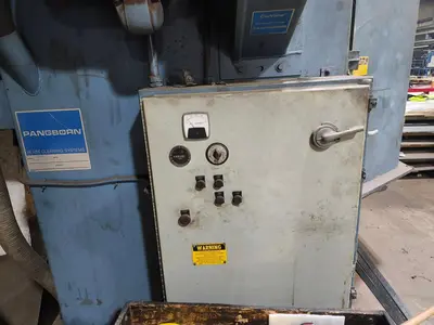 72” PANGBORN MODEL #6LK-7 ROTARY TABLE SHOT BLAST MACHINE, ONLY 962 HOURS: YOBRO #25200