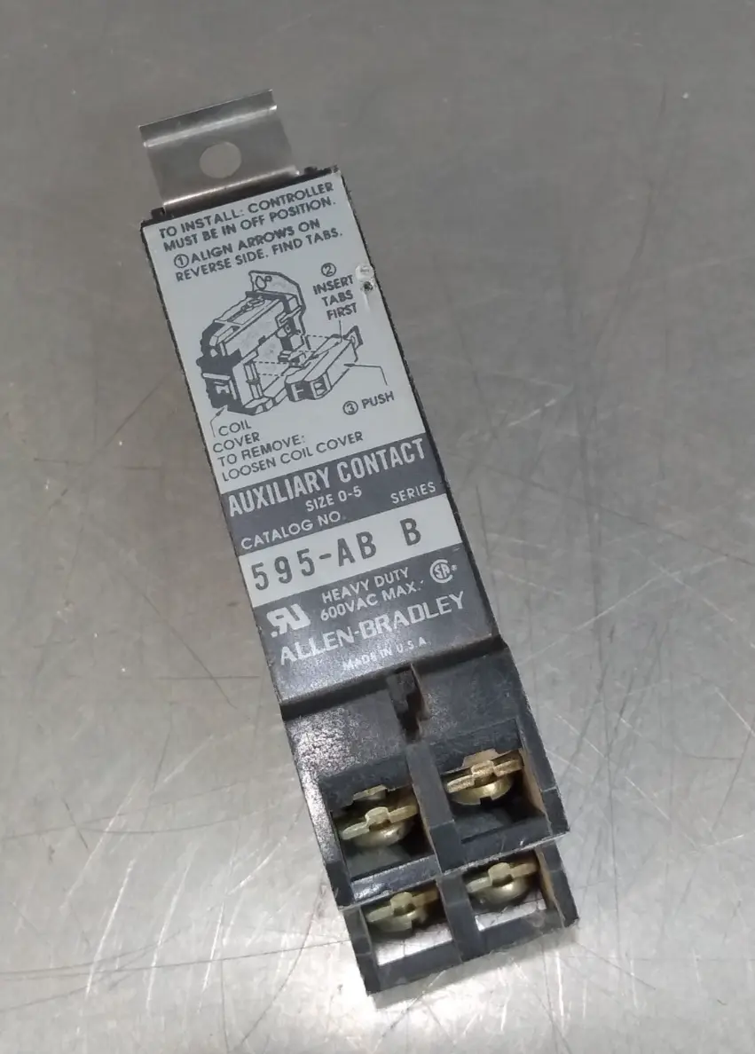 Allen Bradley 595-AB/B Auxiliary Contact Loc4D1