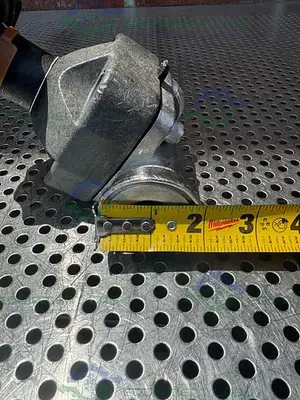 USED ITT / GRINNELL 316L STAINLESS STEEL DIAPHRAGM VALVE W/ 1" SANITARY FITTING CF3M