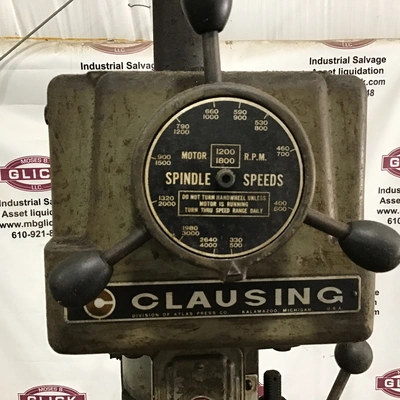 Clausing 16VT1 Variable Speed Drill Press Table with MT Quill