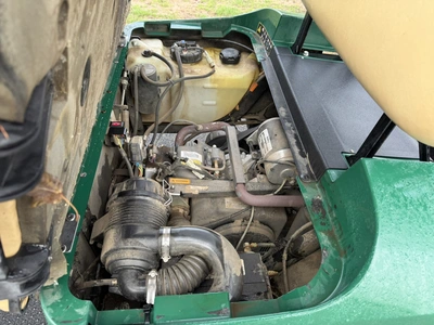 (1) 2019 E-Z-Go EFI golf cart with a Kawasaki gas engine, model 657061G01, includes canopy, fold-dow...