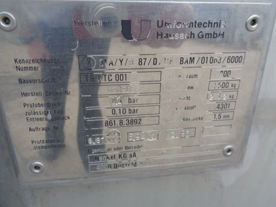 800L S/S Ucon IBC Container