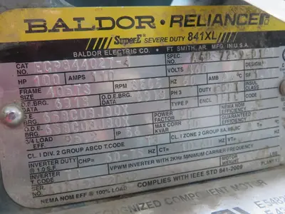 Used BALDOR ECP84402T-4 A.C. Motors Texas US | Aucto #1307327