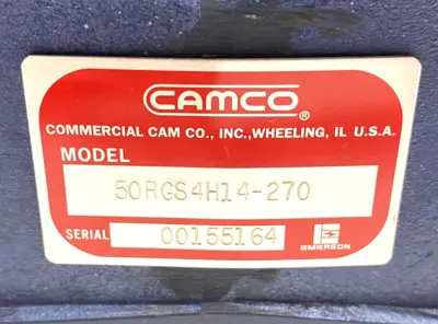 USED CAMCO ROLLER GEAR BOX ROTARY INDEXER DRIVE 4-STOP 270° PERIOD