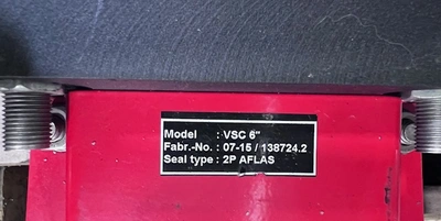 USED Wey Valves VSC 6"