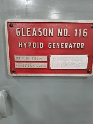GLEASON 116 BEVEL GEAR GENERATORS SPIRAL | Piselli Enterprises (9)