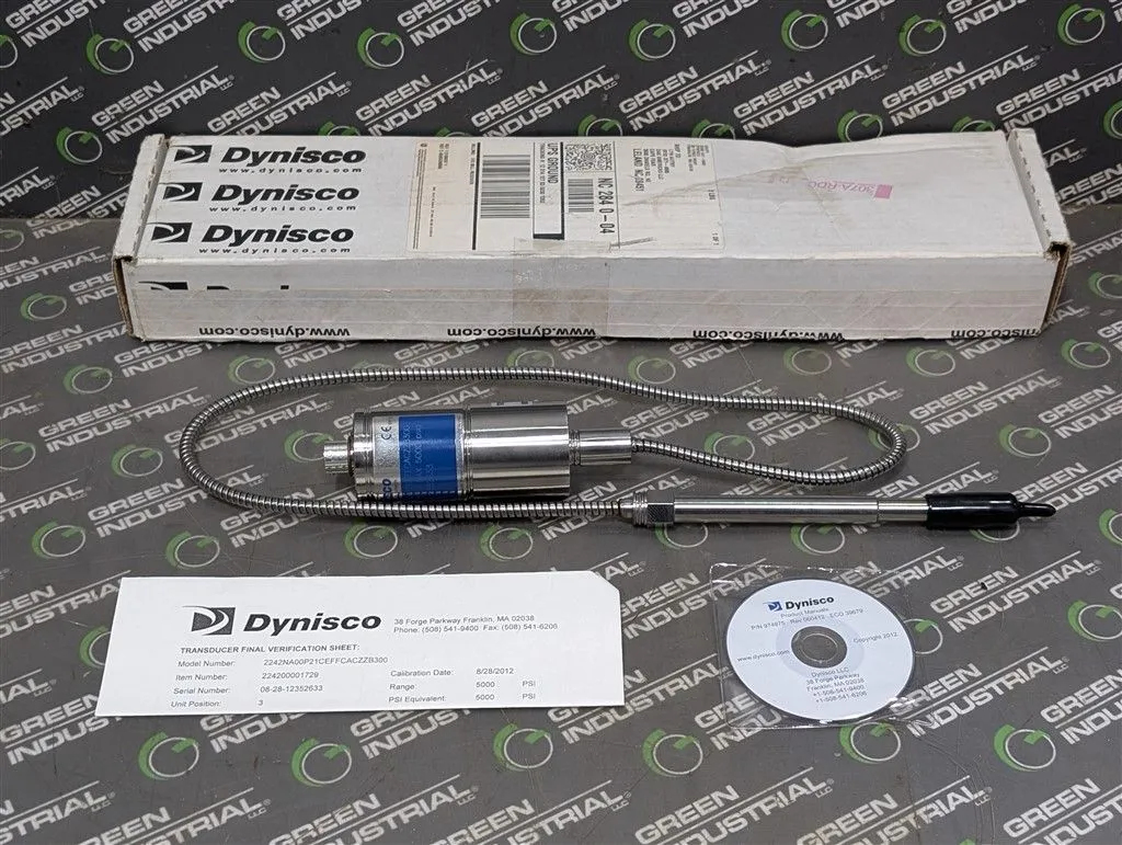 Dynisco 2242NA00P21CEFFCACZZB300 Smart Pressure Sensor 4000 URV 5000 PSI New NIB