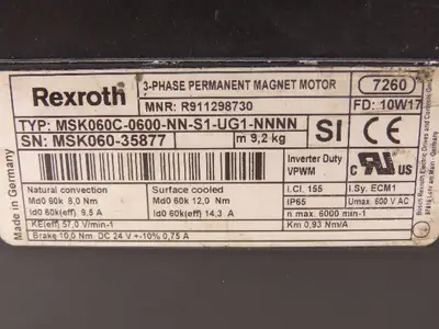 Used REXROTH _UNKNOWN_ Servo Motors Indiana US | Arrow Industrial #1316935