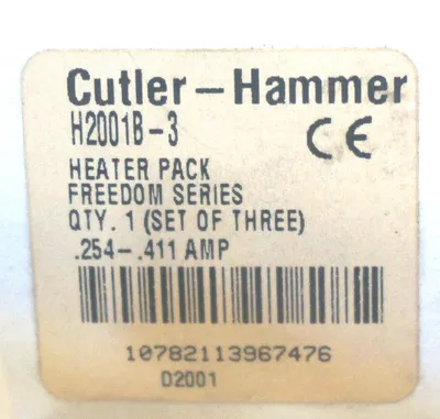 NEW CUTLER HAMMER H-2001B-3 HEATER PACK H2001B3