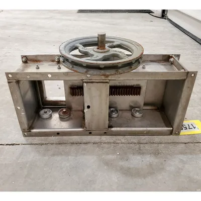 Used 6" sq. Stainless Steel Maintenance Gate Valve