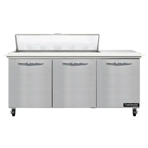 Continental SW72N12C 72" Sandwich/salad Prep Table W/ Refrigerated Base, 115v