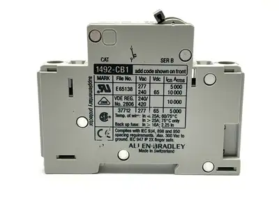 USED ALLEN-BRADLEY SER. B CIRCUIT BREAKER 1-POLE 10A 277VAC