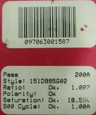 NEW CUTLER HAMMER 151D995G02 CURRENT SENSOR 200A