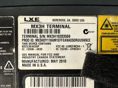 Lxe MX3Plus Mobile Computer MX3H Terminal (12.5.6)
