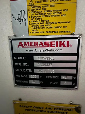 2018 AMERA SEIKI CNC-S36L CNC, Turning Center | Machinery Central (10)