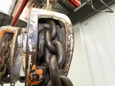 Coffing Porta-Hoist 12 Ton Manual Chain Fall Hand Hoist 14' 6" Lift 24000Lb