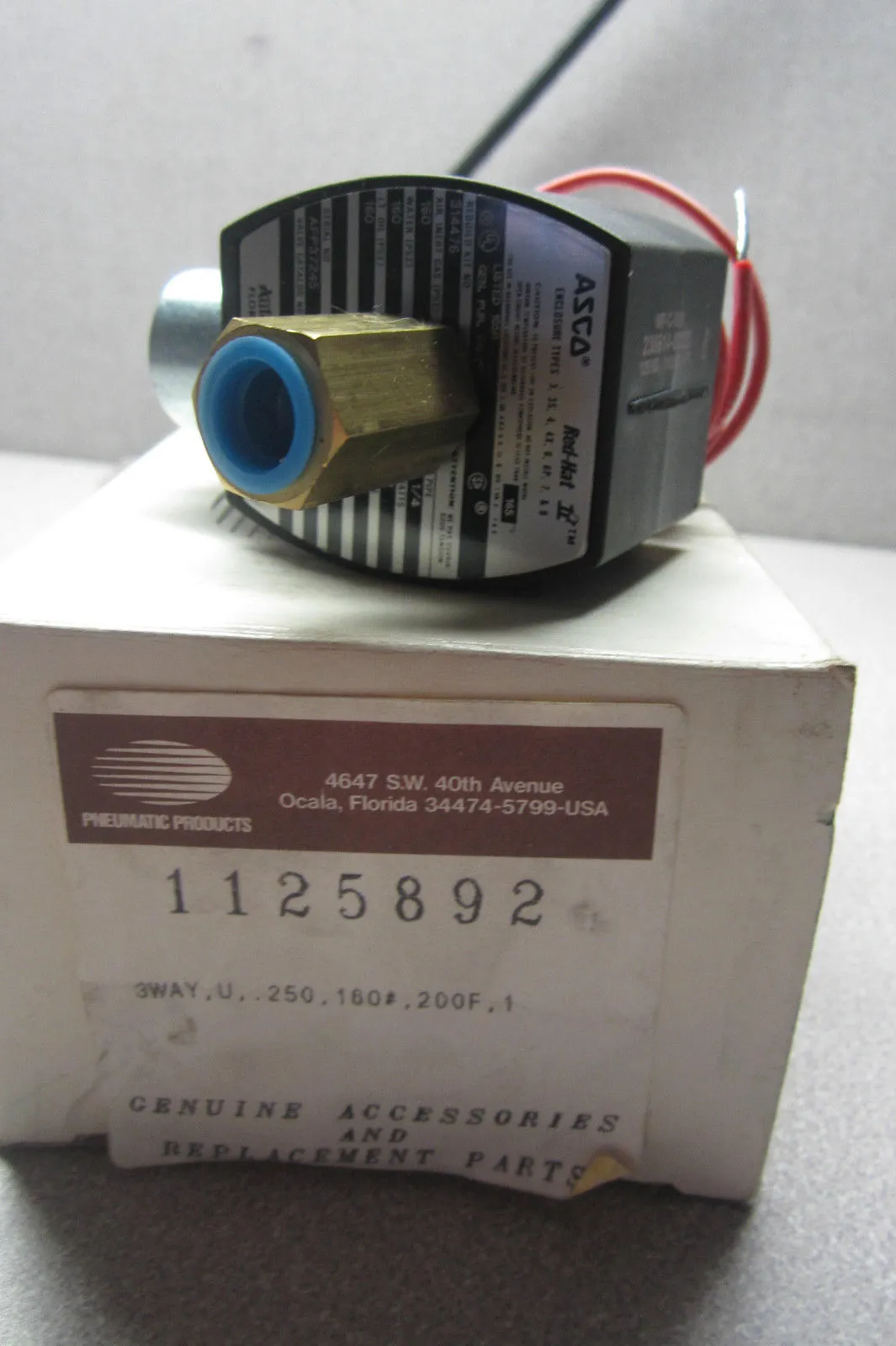 NEW ASCO 1125892 VALVE