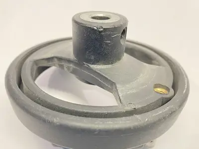 Used RS PRO BLACK TECHNOPOLYMER HAND WHEEL 100MM DIAMETER LOT OF 2 Misc Industrial Equipment | Maverick Industrial Sales #1100134