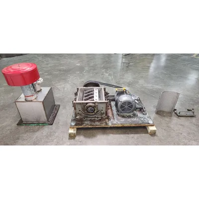 Used 10HP Industrial Plastic Granulator Knife Shredder - 8" dia. X 16W