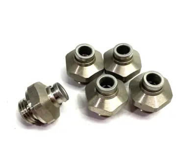 New | in-Stock SMC METAL STRAIGHT MALE FITTING 6MM OD TUBE Hoses | Maverick Industrial Sales #1099401
