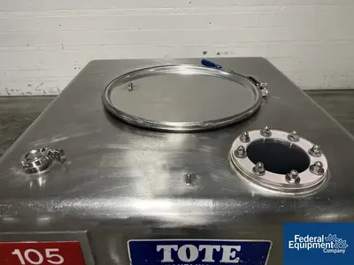USED TOTE Systems 48" x 42" x 10"  Tote Systems Stainless Steel Transfer Bins