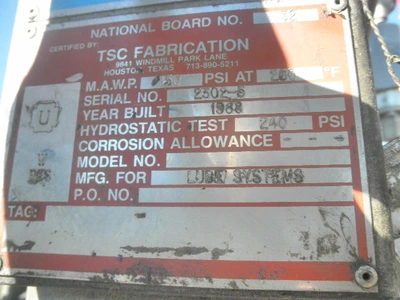 USED LUBE SYSTEMS INC. NFP-1-1-150-2-SS4