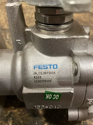 Festo 1-1/2” 316 Stainless Steel Flanged Manual Ball Valve