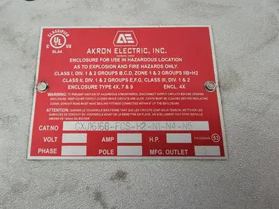 USED AKORN ELECTRIC CXJ16168-FCS-H2-N1-N4-N5