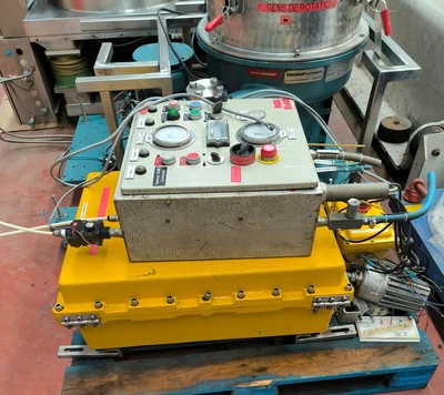 Rousselet Robatel RC-50 VxR ATEX perforate basket centrifuge, 316L SS.
