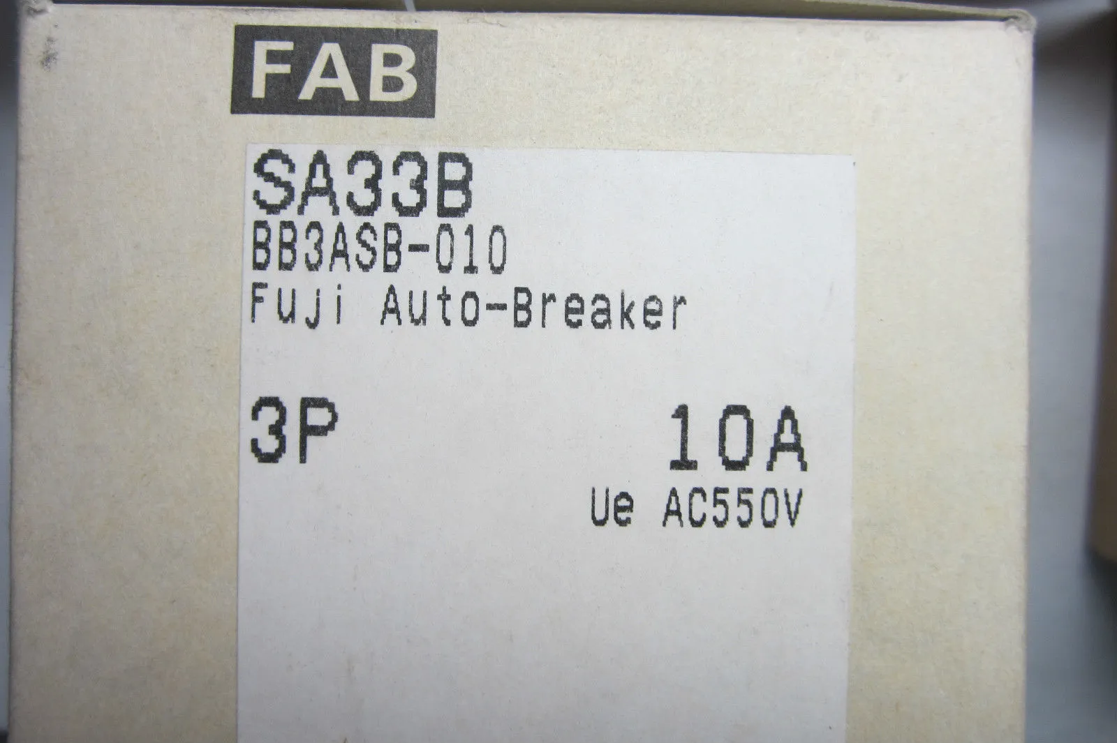 NEW FUJI ELECTRIC SA33B CIRCUIT BREAKER