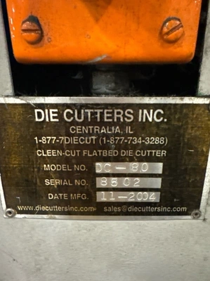 CLEEN-CUT DC80 Used Flatbed Roller Die Cutters | PlastiMach Corp (4)
