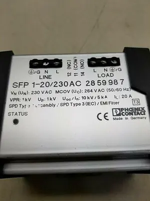 Used PHOENIX CONTACT SFP 1-20/230AC Misc Electrical & Power Parts | ND Industrial Surplus #1223296
