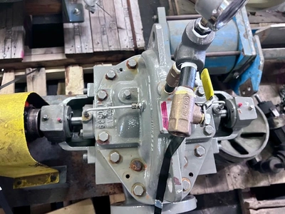 Flowserve 4LR-12E split case pump with base and motor
