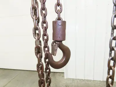 CM Cyclone Series 646 1 Ton 2000Lb Manual Chain Fall Hand Hoist 9' Lift