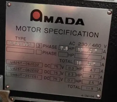 Used AMADA RG-80 Press Brakes California US | Sterling Machinery Exchange #1465711