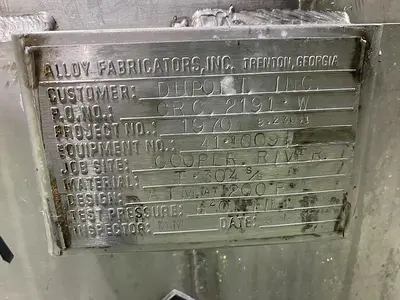 Used 1979 ALLOY FABRICATORS INC. _UNKNOWN_ Vertical Mixers North Carolina US | DH Griffin Used Equipment #1383741