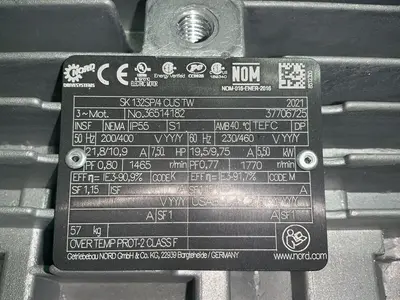 Used 2021 NORD SK9082.1132SH/4 CUS Motors (misc) Ohio US | HGR 24 #1764695