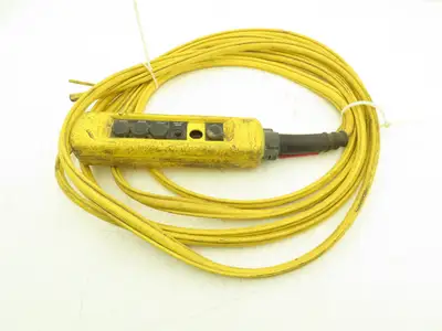 Telemecanique XAC-A06 Crane Hoist 6-Button Control Pendant 1-Speed 26' Cord