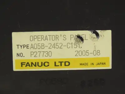 Fanuc A05B-2452-C151 HMI R-J3iB PCMCIA Slot Serial Port E-Stop With Key