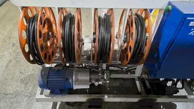 40 TON MODERN HYDRAULICS 4 CYLINDER PORTABLE HYDRAULIC DIE SETTING & SEPARATING SYSTEM: YOBRO #23865