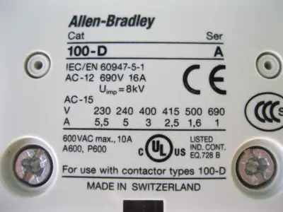 USED Allen-Bradley 100-D300