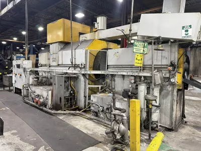 48" X 3-STAGE RANSOHOFF ROTARY DRUM BATCH AUTOMATIC PARTS DEBURR & WASHER SYSTEM, NEW 2013: YOBRO #24300