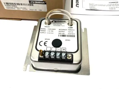 USED OMEGA DIFFERENTIAL LOW PRESSURE TRANSMITTER, BI-DIRECTIONAL