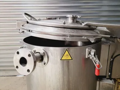 (2) Rousselet Robatel DRC 60 Vx AV 1S man vertical peeler centrifuges, 316L SS.