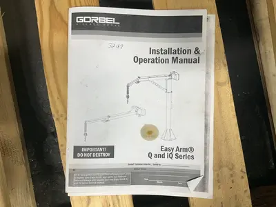 Used GORBEL GFORCE Q Material Handling (misc) Ohio US | HGR 24 #1418591