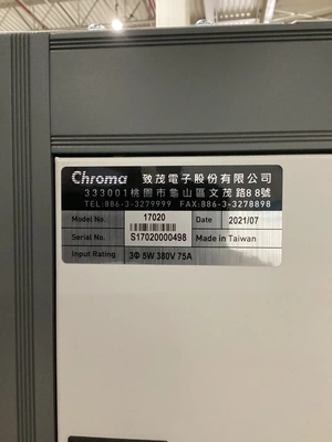 New | in-Stock 2021 CHROMA 17020 Battery Chargers Michigan US | iGAM Industrial Marketplace #1385440