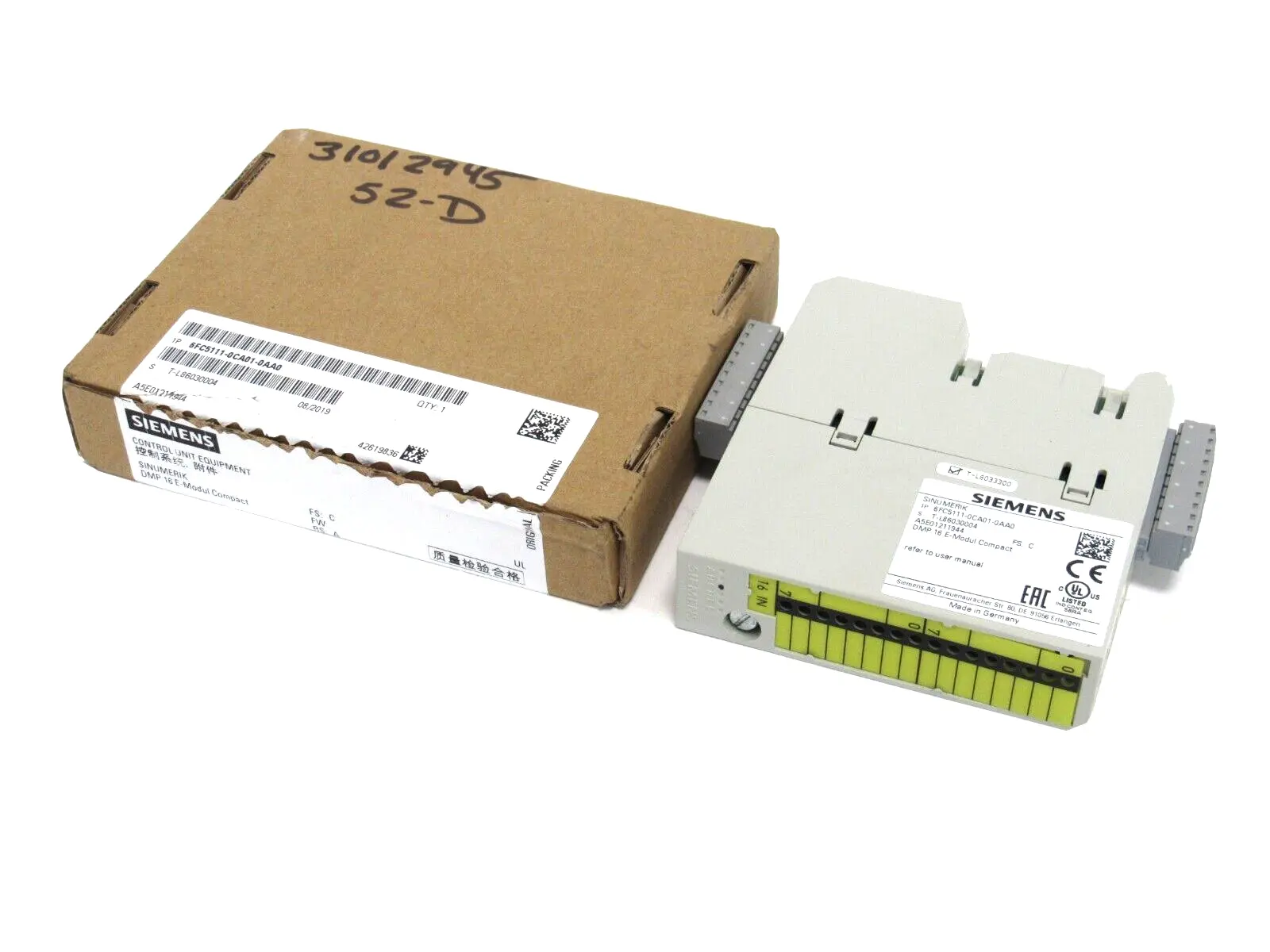 NEW SIEMENS 6FC5111-0CA01-0AA0 INPUT MODULE 6FC51110CA010AA0